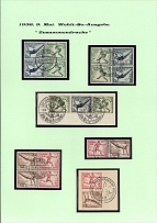 1936 'Olympic Games in Berlin', Third Reich, Se-tenants, Zusammendrucke, Germany (Commemorative Cancellations)