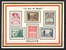 'For the Mutilated', Belgium, Stock of Cinderellas, Non-Postal Stamps, Labels, Advertising, Charity, Propaganda