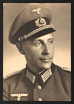 1933-1945 'The German officer', Propaganda Postcard, Third Reich Nazi Germany