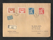 1946 (26 Nov) Czechoslovakia, Registered Cover from Praha to Clevelend (United States), Airmail