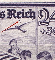 1944 24pf Third Reich, Germany (Mi. 893 VI, Three Dots under `e`, Print Error, Control Number `15,00`, Pair, CV $100, MNH)