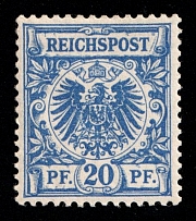 1891-95 20pf German Empire, Germany (Mi. 48 b, Signed, CV $100)