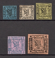 1861-67 Bergedorf Germany (CV $90, Signed, Canceled)
