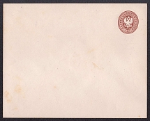 1875 10k Postal stationery stamped envelope, Russian Empire, Russia (Kr. 32 B, 13th Issue, CV $60)