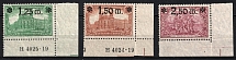 1920 Germany (Mi. 116 HAN, 117 HAN, 118, Corner Margins, Full Set, CV $80, MNH)