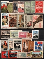 Germany, Europe & Overseas, Stock of Cinderellas, Non-Postal Stamps, Labels, Advertising, Charity, Propaganda (#252A)