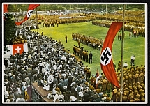 1933 Demonstration in Dresden at the Deutschlandflug Airport, Propaganda Card