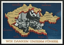 1938 Special card for the Sudetenland Plebiscite