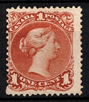 1868-90 1c  Canada (SG 47, CV $1,000)