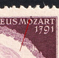 1941 Third Reich, Germany (Mi. 810 II, Dot under `O`, Print Error, Full Set, CV $90, MNH)