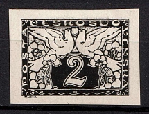 1919 2h Czechoslovakia (Proof of Mi. 11)
