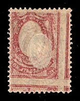 1908 15k Russian Empire, Russia (Zag. 102 var, Zv. 89oa, Offset Abklyach of Frame on back side, MNH)