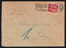 1935 (25 Nov) Third Reich, Germany, Cover from Szczecin to Berlin