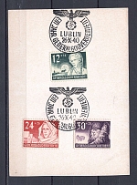 1940 General Government special card with full set and special postmark Year of General Government
