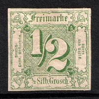 1859 1/2s Thurn und Taxis, German States, Germany (Mi. 14, Sc. 9, CV $330)