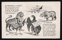 1914-18 'An eagle's prediction' WWI European Caricature Propaganda Postcard, Europe