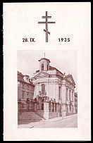 1935 (28 Sept) Czechoslovakia, 'Czech Orthodox Church', Commemorative Booklet (Cancellations)