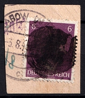 1945 6pf Grabow (Mecklenburg), Germany Local Post (Mi. 4 b, Canceled, CV $300)