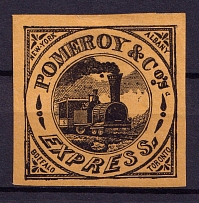 Pomeroy Express, United States Locals & Carriers, Label (Genuine)