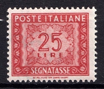 1947-54 25l Italy, Official Stamp (Mi. 84, CV $180, MNH)