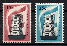 1956 Netherlands (Mi. 683 - 684, Full Set, CV $50)