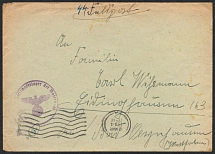 1944 Germany, Third Reich SS field mail cover