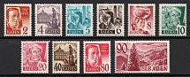 1948-49 Baden, French Zone of Occupation, Germany (Mi. 28-37, Full Set, CV $260)