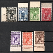 1933 London 20-th Philatelic Congress of Great Britain, Stock of Cinderellas, Non-Postal Stamps, Labels, Advertising, Charity, Propaganda (Margins, MNH)