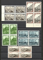 1947 800th Anniversary of the Founding of Moscow Blocks of Four (2 Scans, MNH)