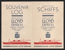 1937 'Norway Cruise Ship Souvenir Log', Strength Through Joy, Cruise Menu/Programme, Third Reich Nazi Germany Propaganda