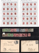 German Empire, Germany, Collection of Stamps and Cover and Postcard