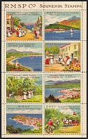 Canada - West India Sightseeing Cruises, Stock of Cinderellas, Non-Postal Stamps, Labels, Advertising, Charity, Propaganda