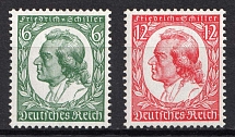 1934 Third Reich, Germany (Mi. 554 - 555, Certificate, Full Set, CV $130, MNH)