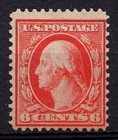 1909 6c USA, Bluish Paper (Sc. 362, CV $3,000, MNH)