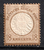 1872 18gr German Empire, Germany (Mi. 28, CV $70)