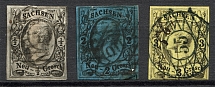 1855-63 Saxony Germany (Cancelled)