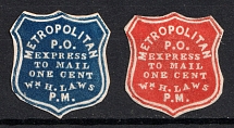 1854-57? Metropolitan New York Post Office, USA, Local