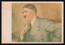 1938 Adolf Hitler, Nuremberg Rally, Nazi Germany, Third Reich Propaganda, Postcard, Mint