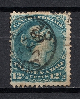 1868-90 12.5c Canada, British Colonies (Canceled, CV £60)