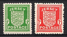 1941-42 Jersey, German Occupation, Germany (Mi. 1 x - 2 x, CV $20)