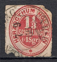 1851-55 Holsten Germany  (CV $195, Canceled)