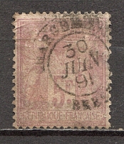 1877-78 France 5 Fr (CV $110, Canceled)