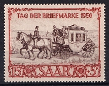 1950 Saar, Germany (Mi. 291, Full Set, CV $110, MNH)