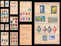 France, Monaco, Military, Army, Stock Book of Cinderellas, Non-Postal Stamps, Labels, Advertising, Charity, Propaganda, Blocks (#549)
