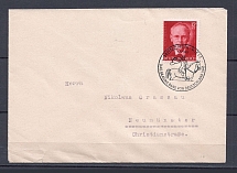 1943 Third Reich cover with special postmark Munich Brown band
