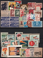 United States, Germany, Europe, Stock of Cinderellas, Non-Postal Stamps, Labels, Advertising, Charity, Propaganda (#167A)
