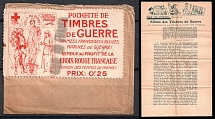 Military Seals French Army and Allied Red Cross, France, Stock of Cinderellas, Non-Postal Stamps, Labels, Advertising, Charity, Propaganda, Cover