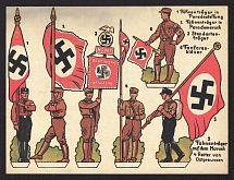 'Motot-Strum', Swastika, Third Reich Propaganda, Card Cutouts, Nazi Germany