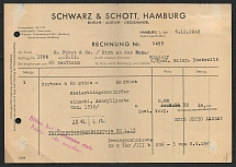 1943 Bill. Schwarz and Schott company.