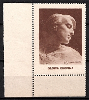 1926 Frederic Chopin Monument, Warszawa, Poland, Non-Postal, Charity Stamp (Margin)